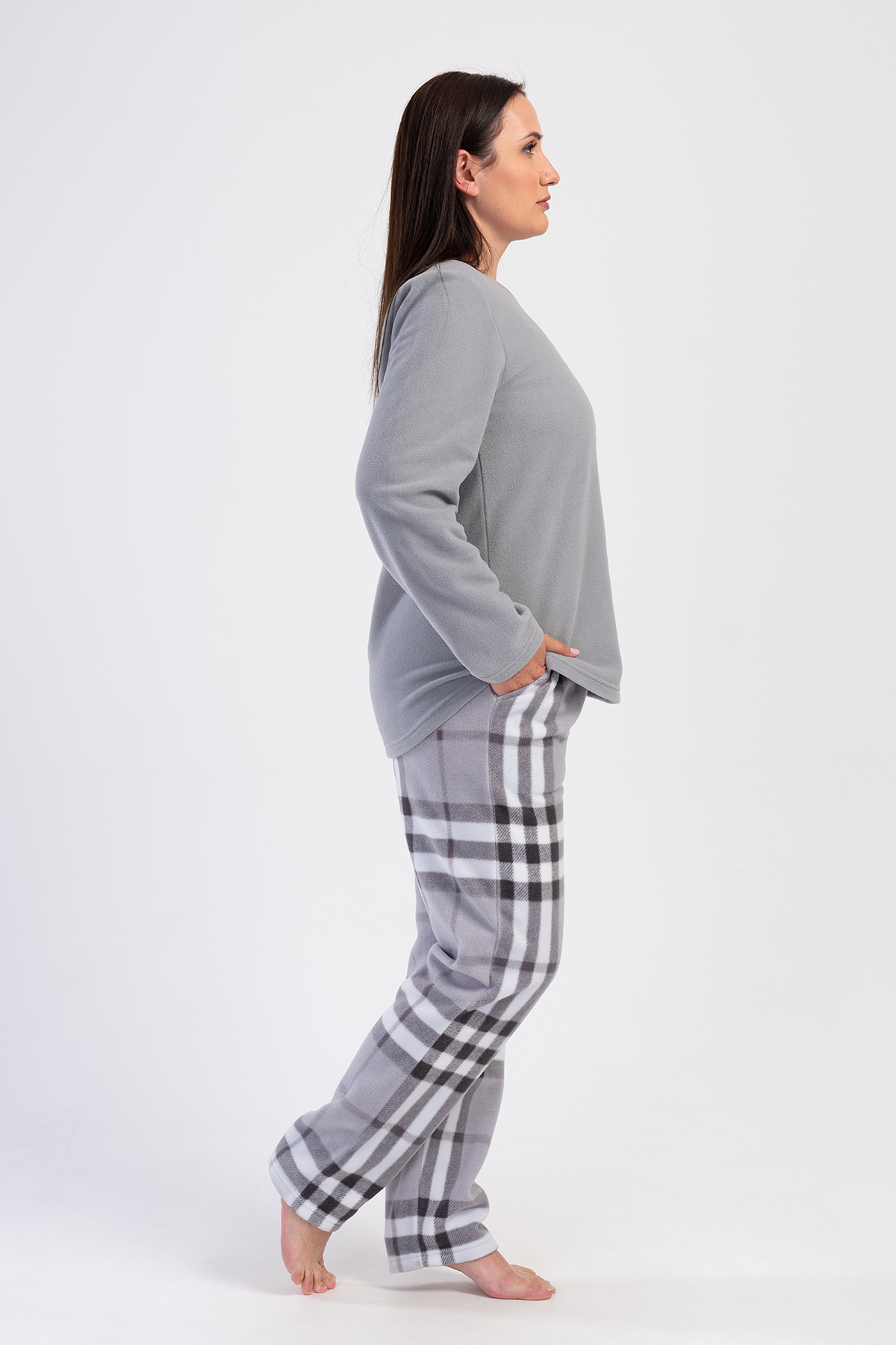 Woman Fleece Big Size Gesty Pyjama Set Woman Fleece Big Size Gesty Pyjama Set
