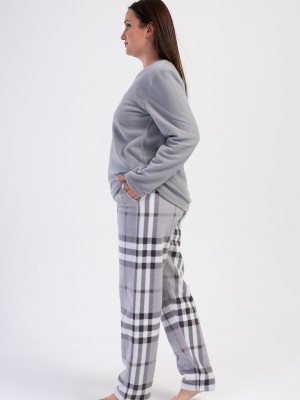 Woman Fleece Big Size Gesty Pyjama Set Woman Fleece Big Size Gesty Pyjama Set