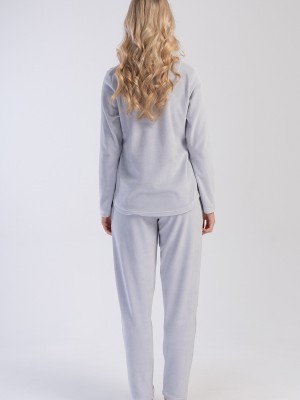 Woman Velvet O Neck Pyjama Set Woman Velvet O Neck Pyjama Set