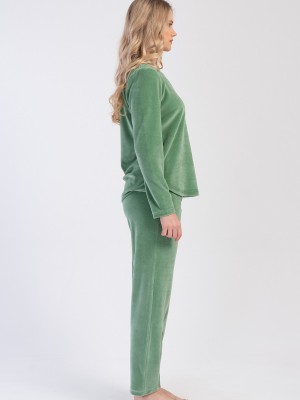 Woman Walve Velvet Pyjama Set Woman Walve Velvet Pyjama Set