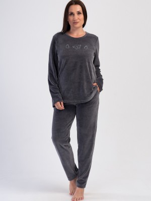 Woman Delly Big Size Velvet Pyjama Set Woman Delly Big Size Velvet Pyjama Set