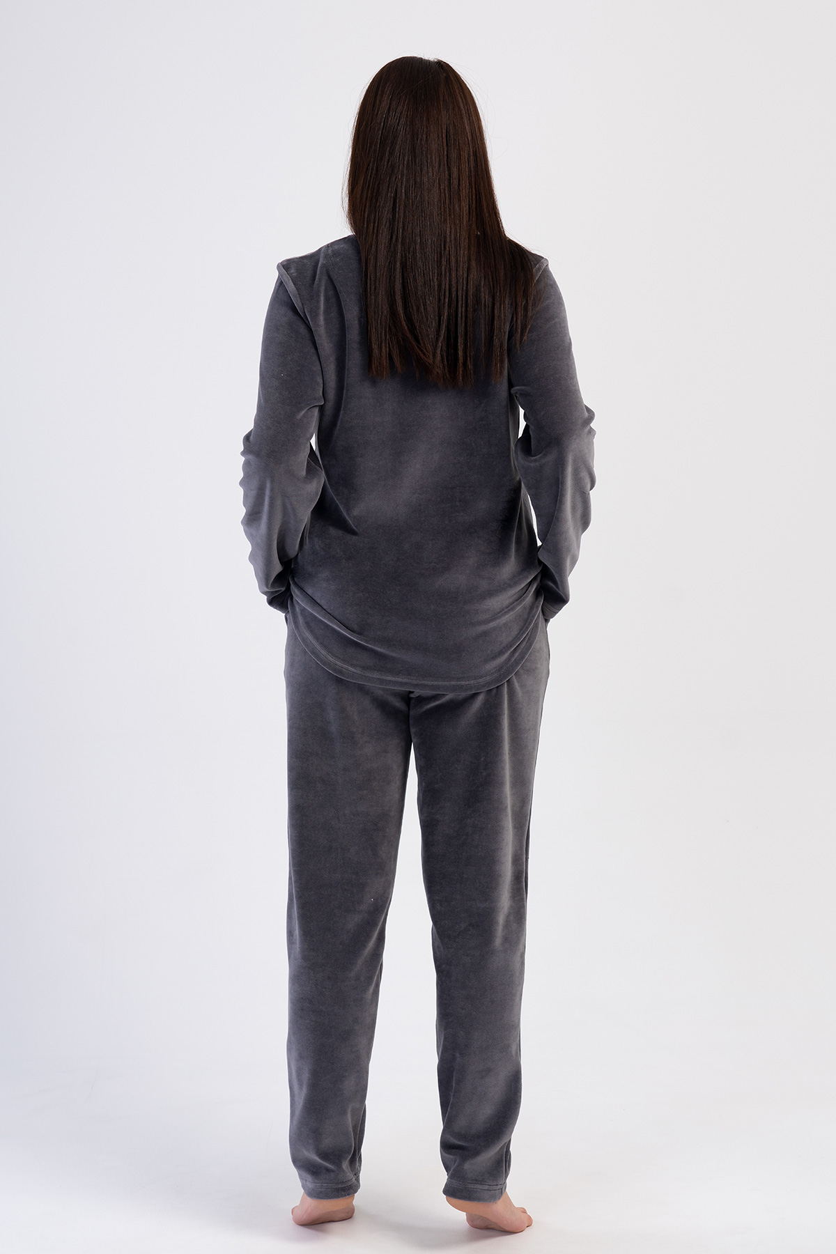 Woman Delly Big Size Velvet Pyjama Set Woman Delly Big Size Velvet Pyjama Set