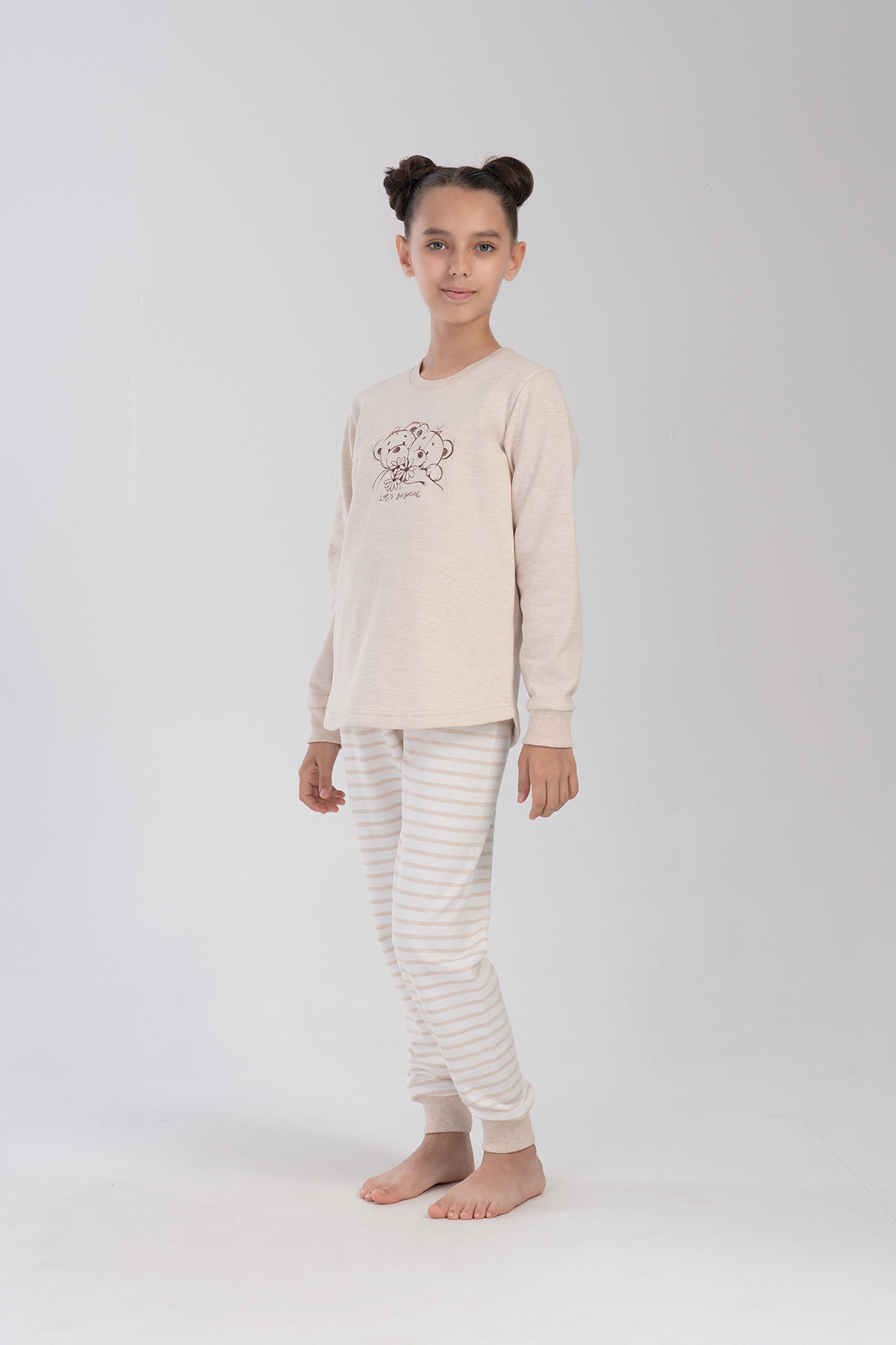 Kids' Girl Mane Two Yarn Pyjama Set Kids' Girl Mane Two Yarn Pyjama Set
