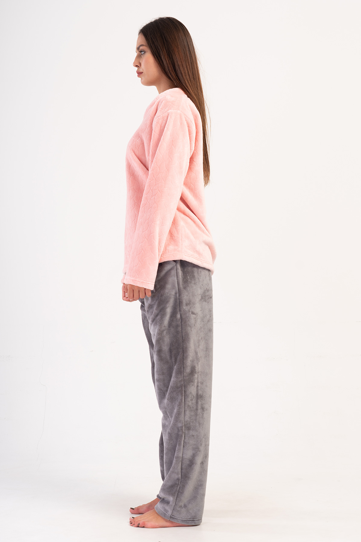 Woman Ultrasoft V Neck Pyjama Set Woman Ultrasoft V Neck Pyjama Set