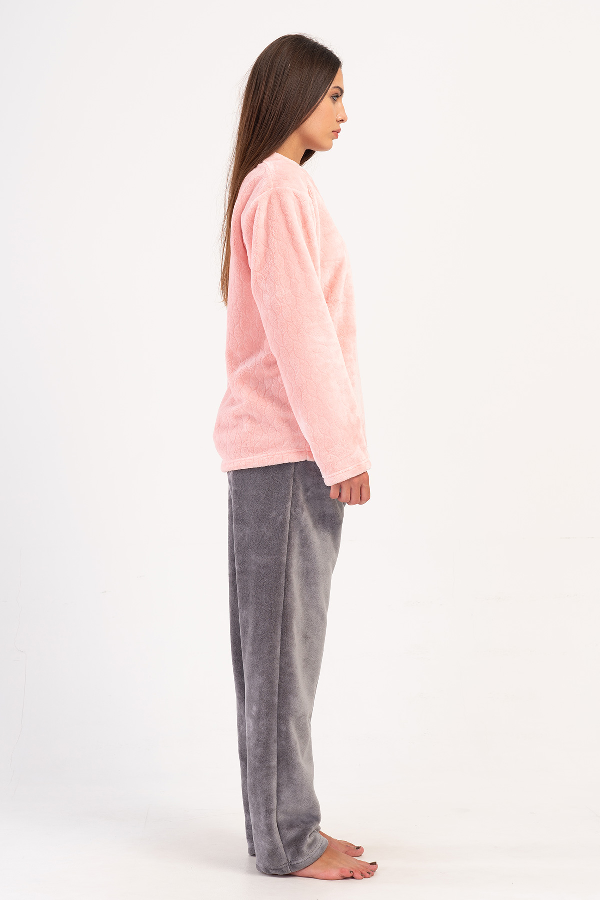 Woman Ultrasoft V Neck Pyjama Set Woman Ultrasoft V Neck Pyjama Set