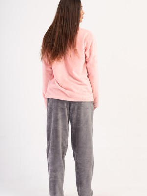 Woman Ultrasoft V Neck Pyjama Set Woman Ultrasoft V Neck Pyjama Set
