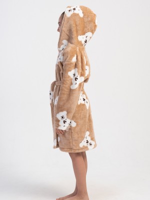 Kids' Girl Soft Beige Dressing Gown Kids' Girl Soft Beige Dressing Gown