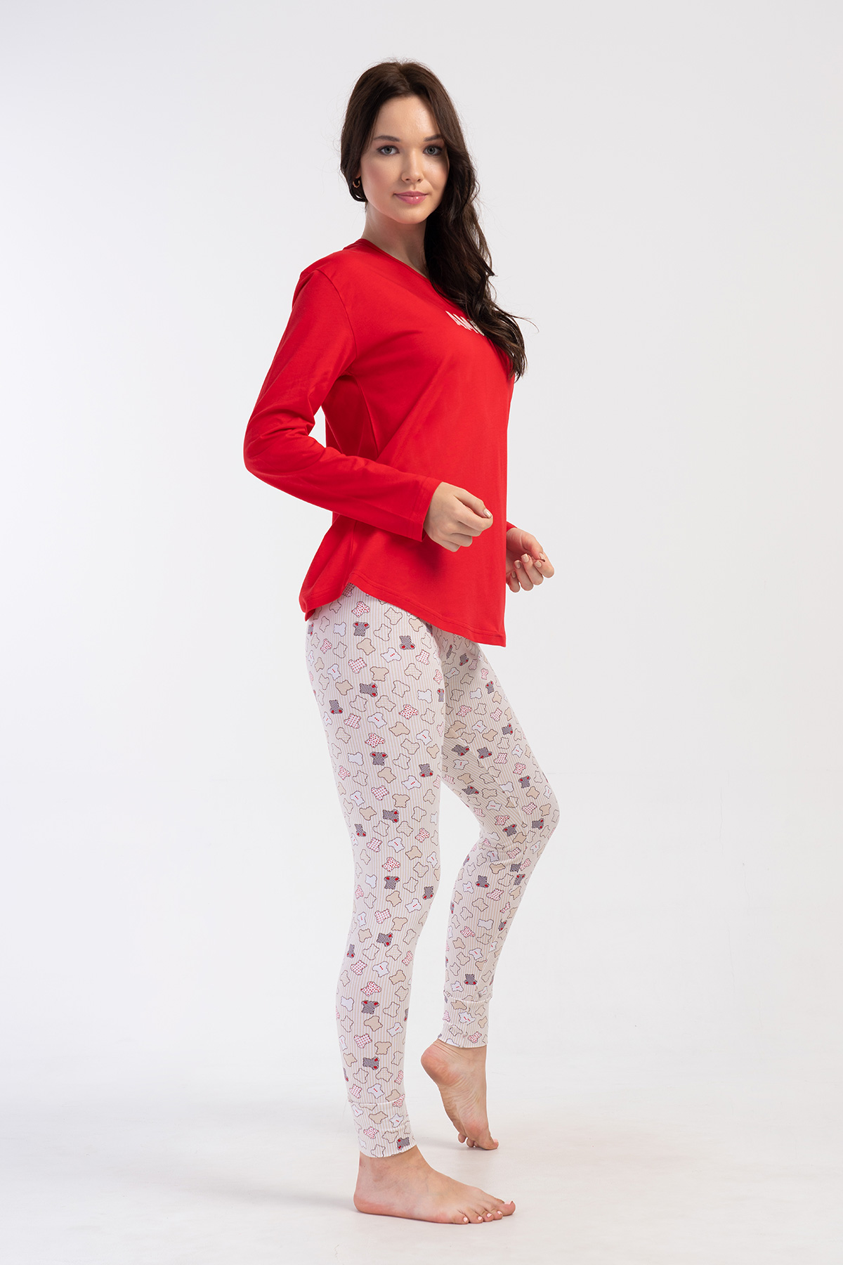 Woman Blood Lycra Tight Pyjama Set Woman Blood Lycra Tight Pyjama Set