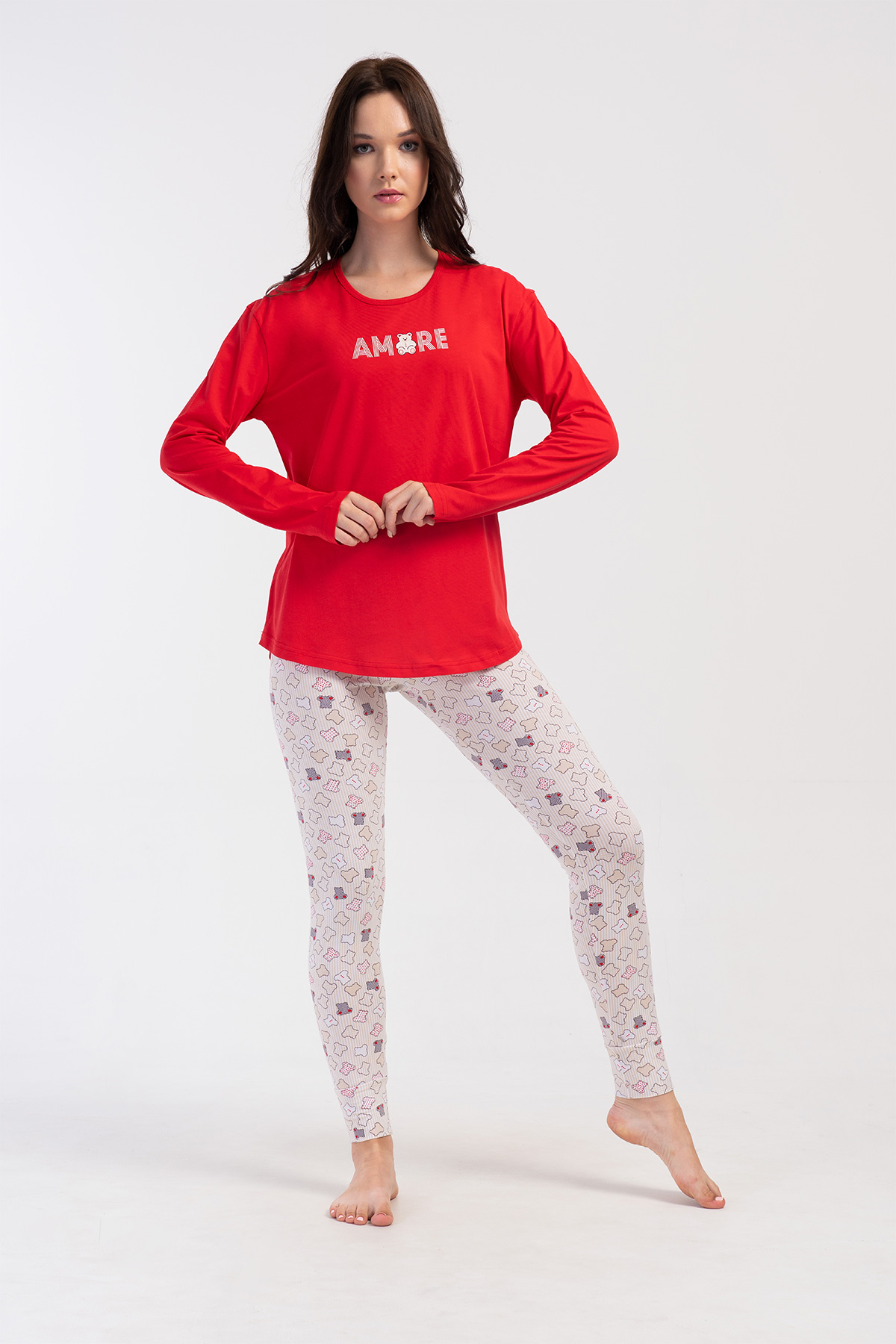 Woman Blood Lycra Tight Pyjama Set Woman Blood Lycra Tight Pyjama Set