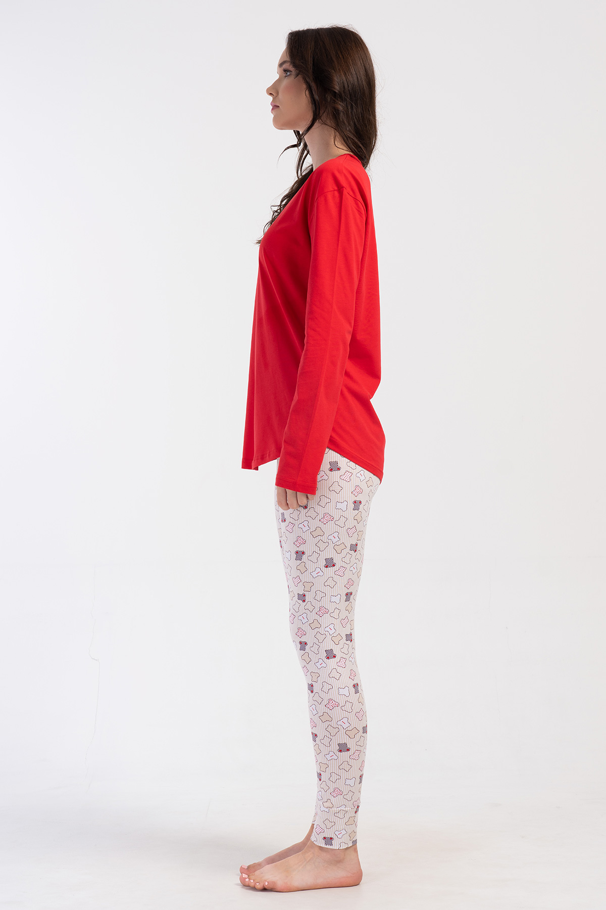Woman Blood Lycra Tight Pyjama Set Woman Blood Lycra Tight Pyjama Set