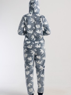 Woman Gray Ultrasoft Pocket Detail Jumpsuit Woman Gray Ultrasoft Pocket Detail Jumpsuit