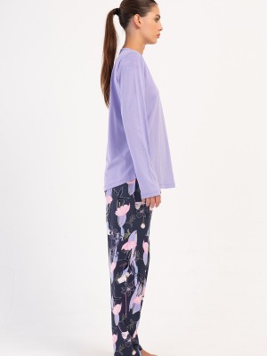 Woman Lilac Supreme Pyjama Set Woman Lilac Supreme Pyjama Set