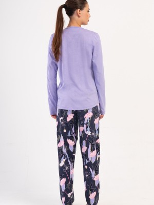 Woman Lilac Supreme Pyjama Set Woman Lilac Supreme Pyjama Set