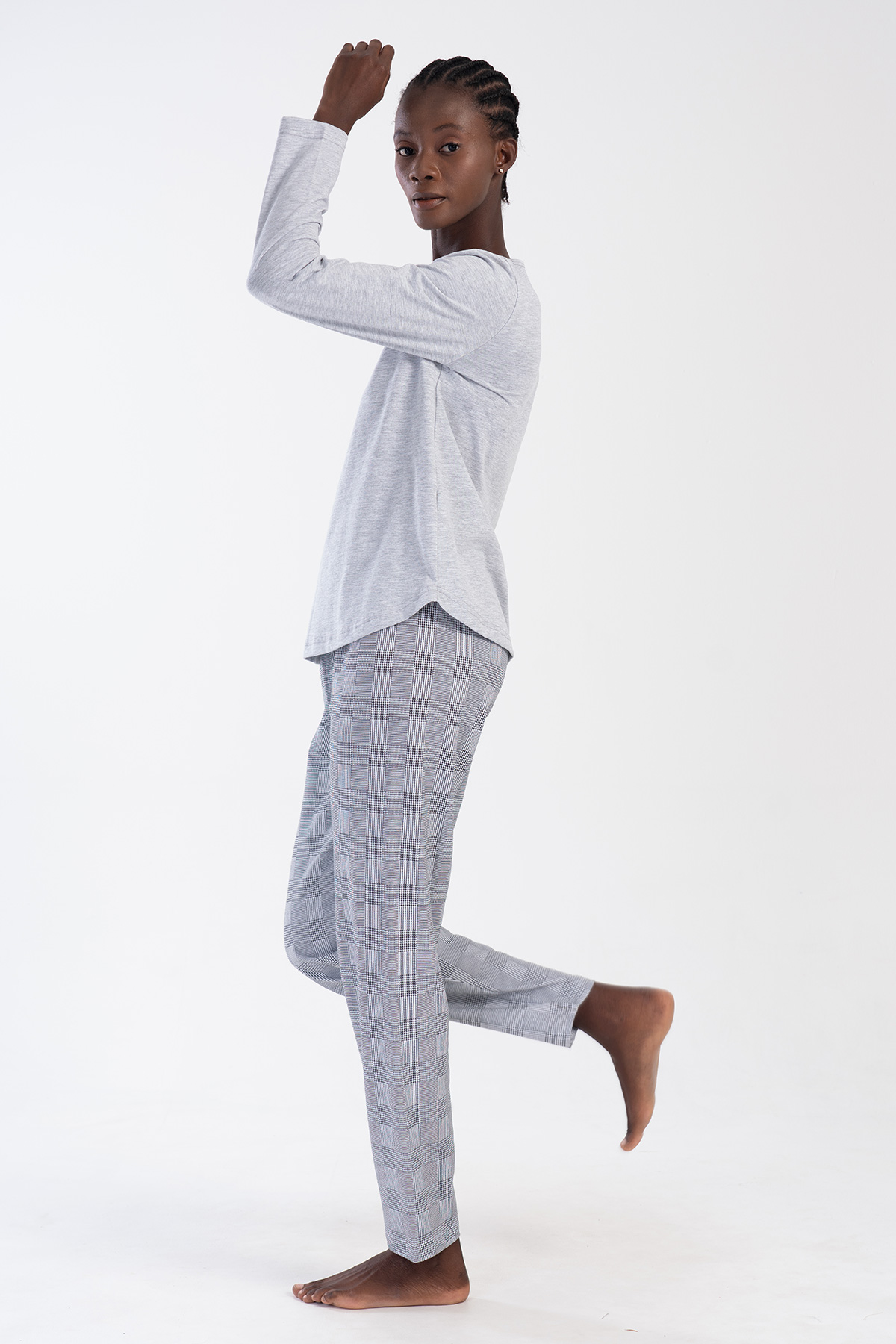 Woman Supreme Gray Miman Pyjama Set Woman Supreme Gray Miman Pyjama Set