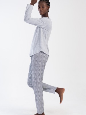 Woman Supreme Gray Miman Pyjama Set Woman Supreme Gray Miman Pyjama Set
