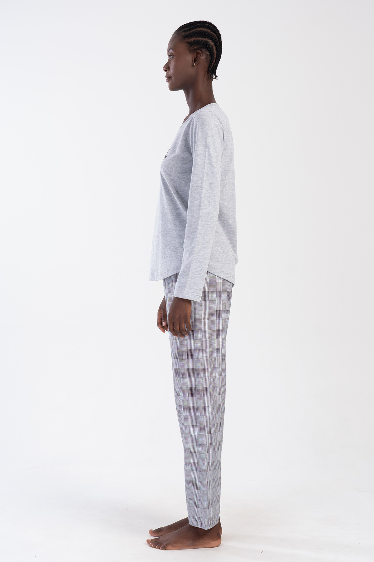 Woman Supreme Gray Miman Pyjama Set Woman Supreme Gray Miman Pyjama Set