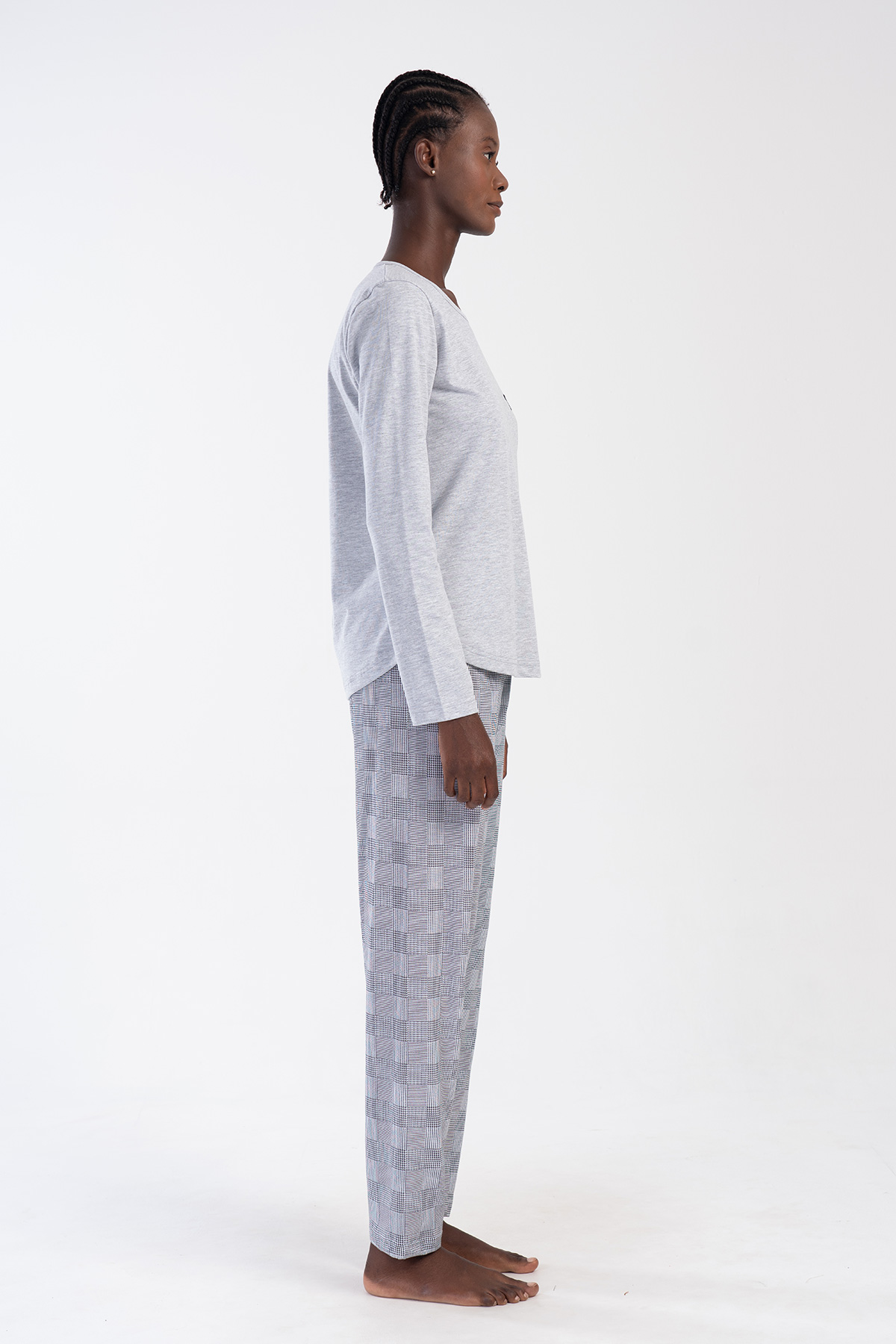 Woman Supreme Gray Miman Pyjama Set Woman Supreme Gray Miman Pyjama Set