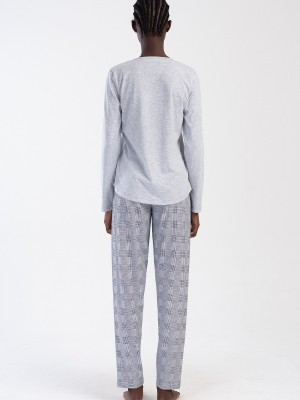 Woman Supreme Gray Miman Pyjama Set Woman Supreme Gray Miman Pyjama Set