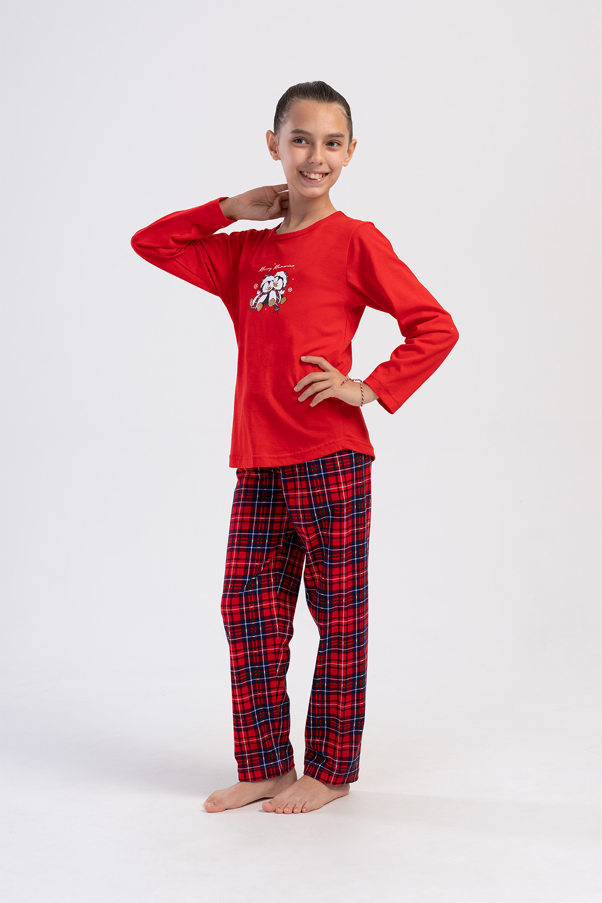 Kids' Girl Supreme Scarlet Pyjama Set Kids' Girl Supreme Scarlet Pyjama Set
