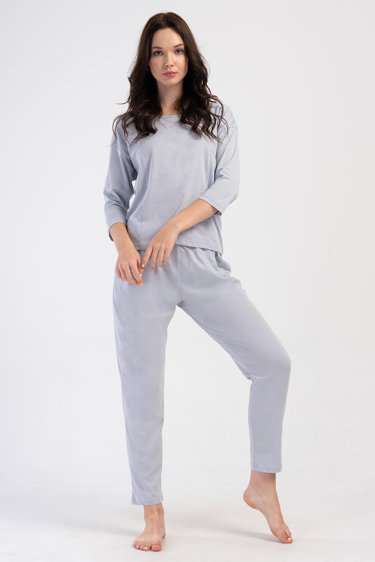 Woman Supreme Basic Low Shoulder Pyjama Set Woman Supreme Basic Low Shoulder Pyjama Set