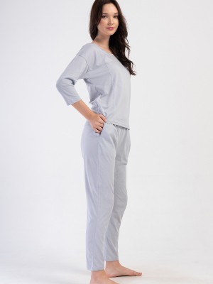 Woman Supreme Basic Low Shoulder Pyjama Set Woman Supreme Basic Low Shoulder Pyjama Set