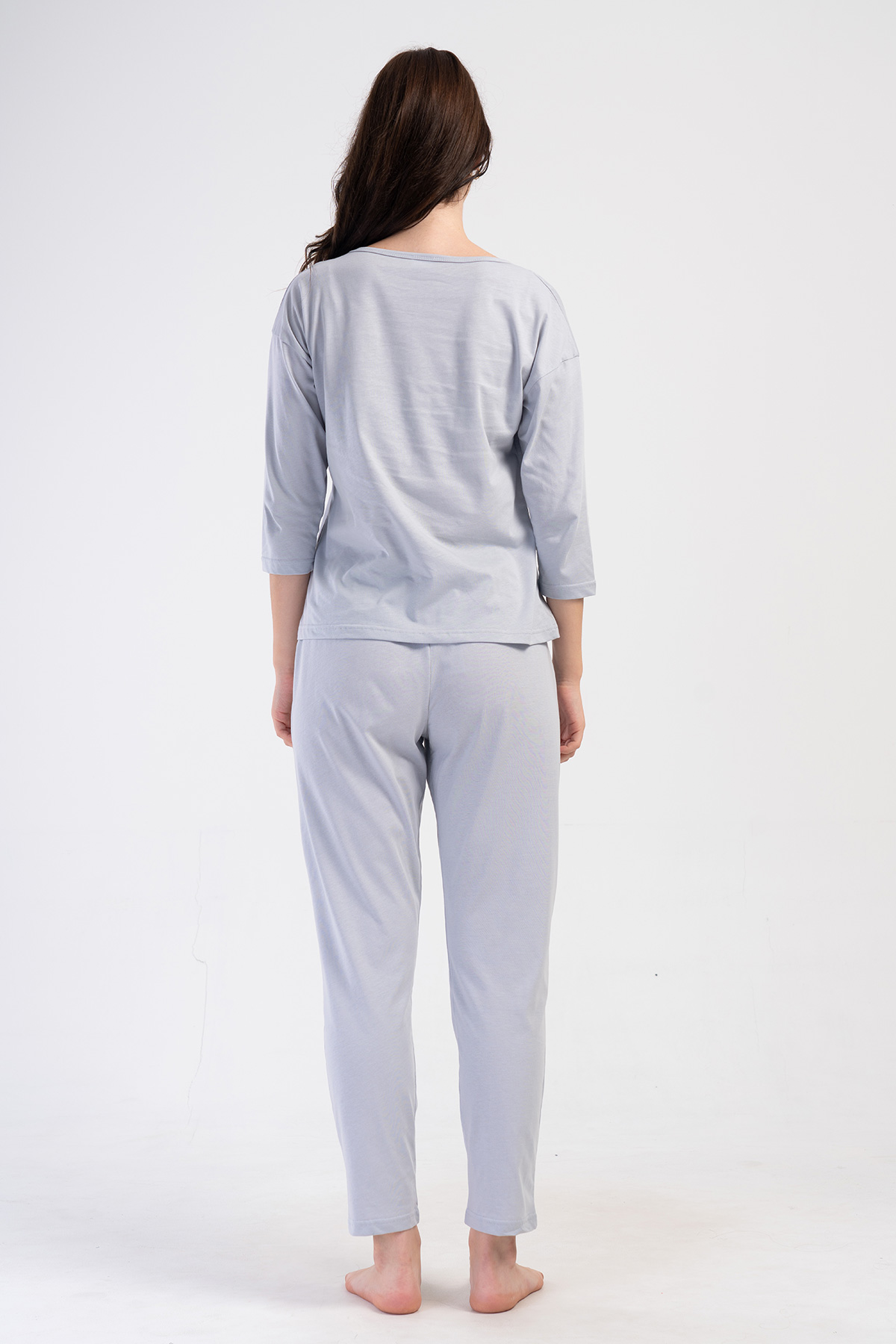 Woman Supreme Basic Low Shoulder Pyjama Set Woman Supreme Basic Low Shoulder Pyjama Set