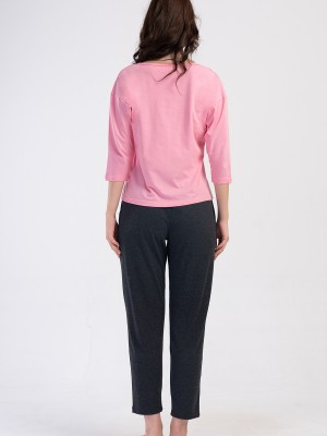 Woman Supreme Basic Low Shoulder Pyjama Set Woman Supreme Basic Low Shoulder Pyjama Set