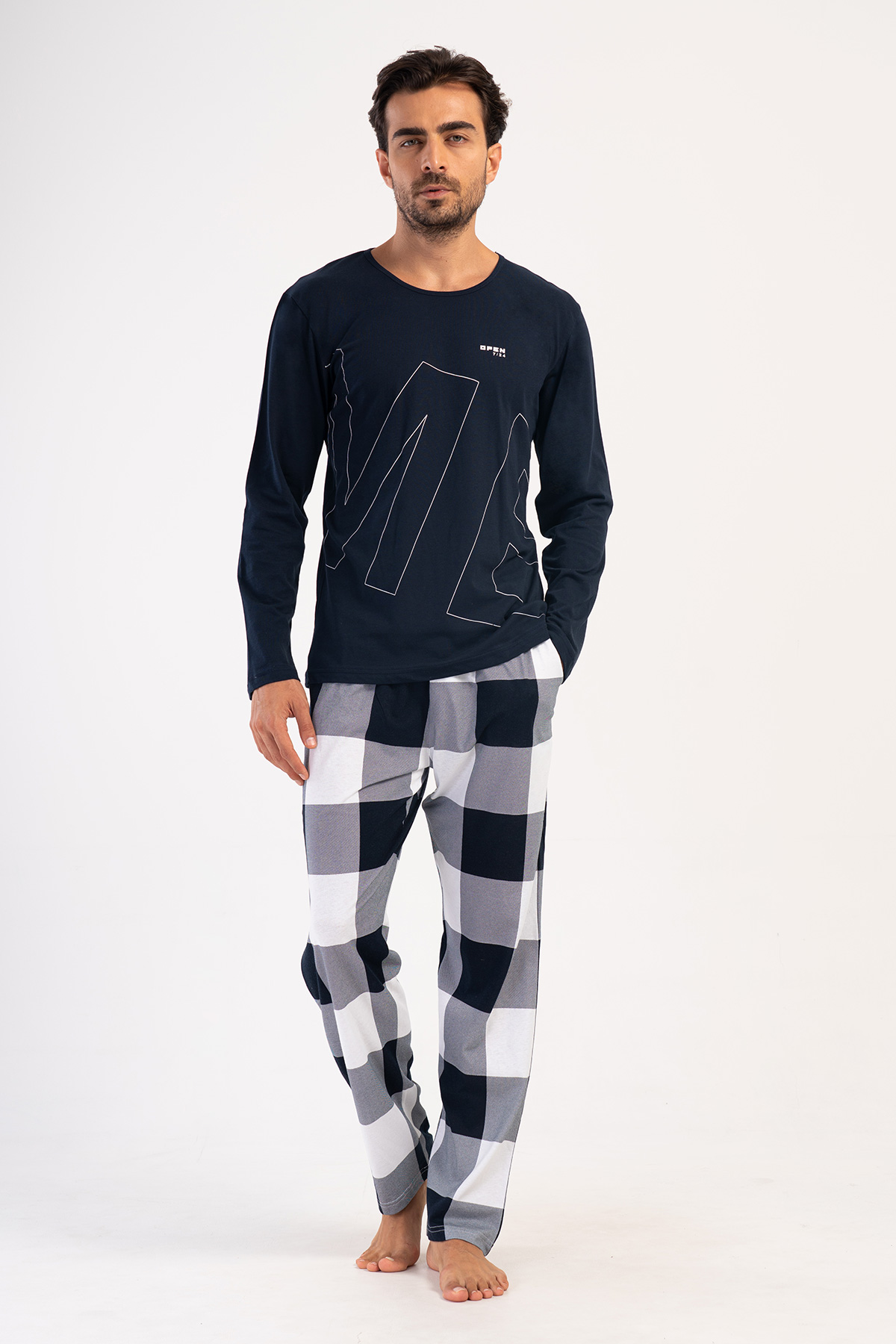 Man Supreme Navy Pyjama Set Man Supreme Navy Pyjama Set