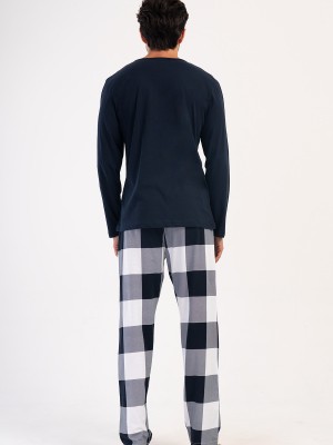 Man Supreme Navy Pyjama Set Man Supreme Navy Pyjama Set
