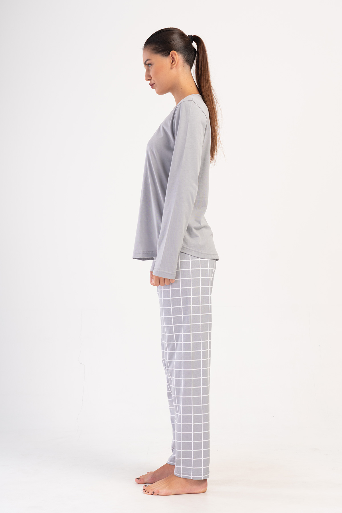 Woman Stone Supreme O Neck Pyjama Set Woman Stone Supreme O Neck Pyjama Set