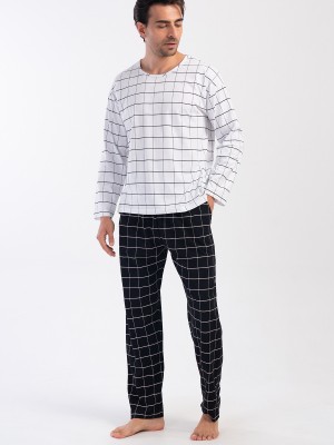 Man Dirty White O Neck Pyjama Set Man Dirty White O Neck Pyjama Set