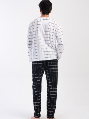 Man Dirty White O Neck Pyjama Set Man Dirty White O Neck Pyjama Set