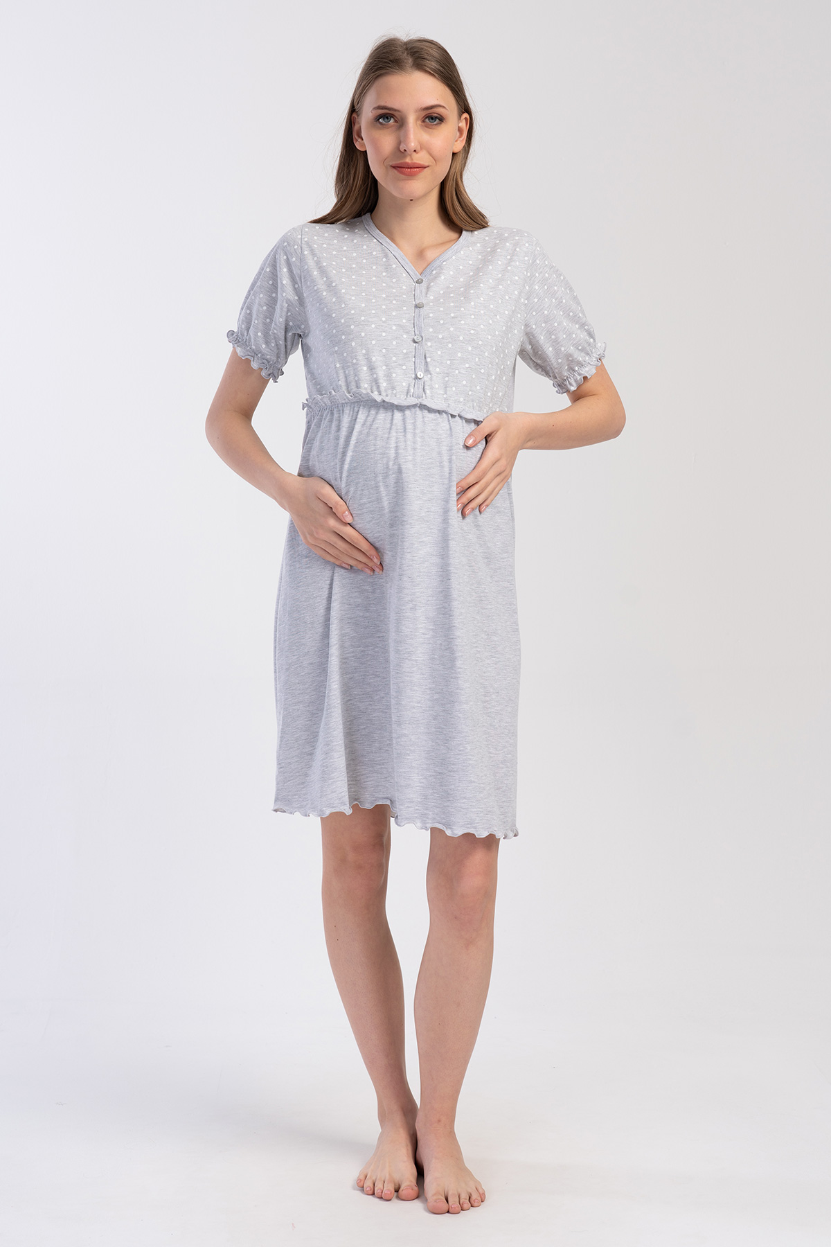 Woman Supreme Buttoned Evra Pregnant Tunic Woman Supreme Buttoned Evra Pregnant Tunic