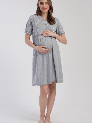 Woman Supreme Buttoned Evra Pregnant Tunic Woman Supreme Buttoned Evra Pregnant Tunic