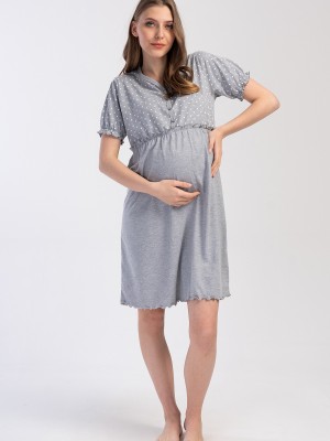 Woman Supreme Buttoned Evra Pregnant Tunic Woman Supreme Buttoned Evra Pregnant Tunic