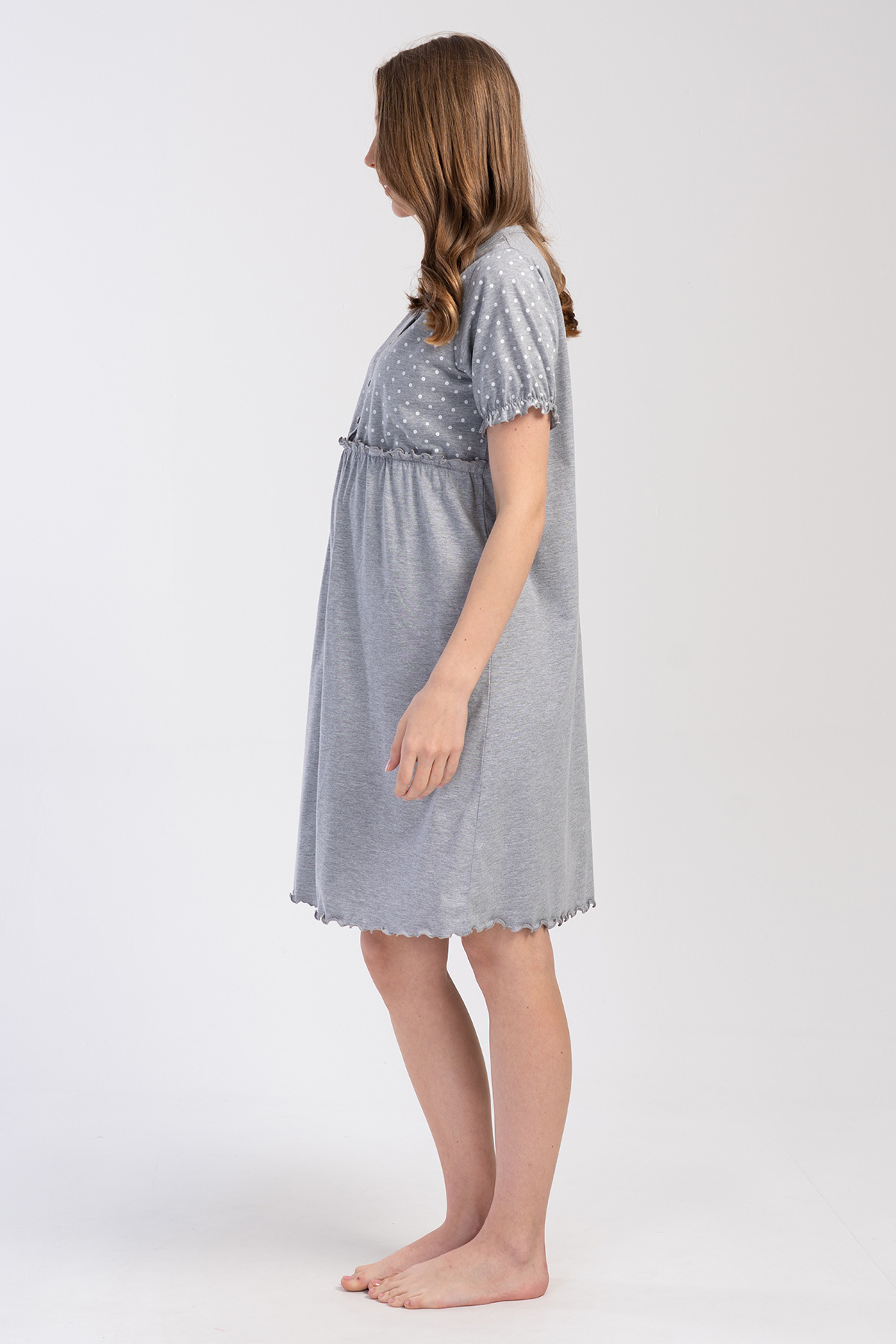 Woman Supreme Buttoned Evra Pregnant Tunic Woman Supreme Buttoned Evra Pregnant Tunic