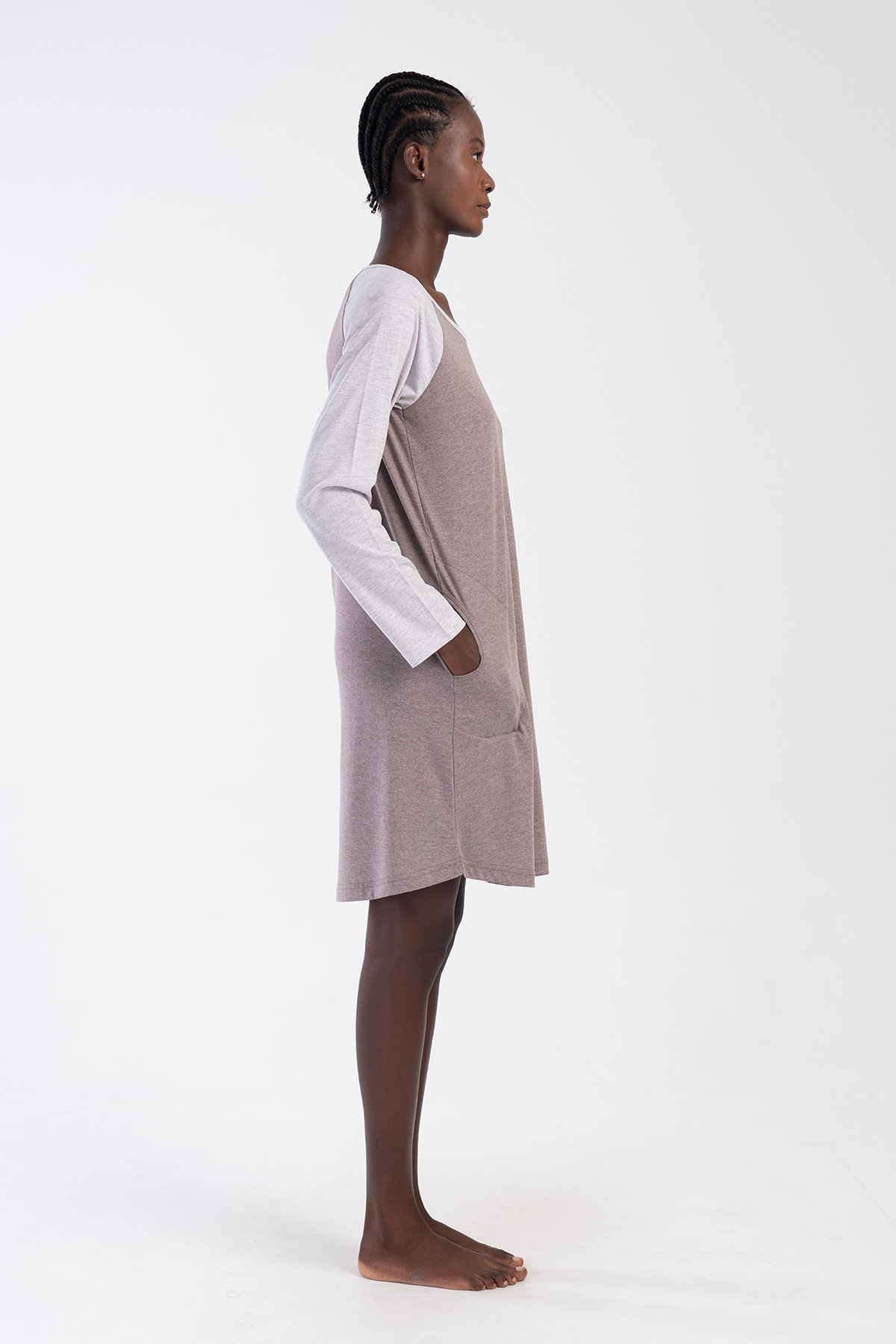 Woman Supreme Beige O Neck Tunic Woman Supreme Beige O Neck Tunic