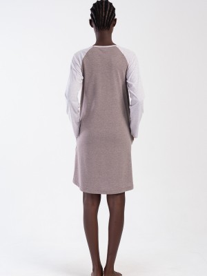 Woman Supreme Beige O Neck Tunic Woman Supreme Beige O Neck Tunic