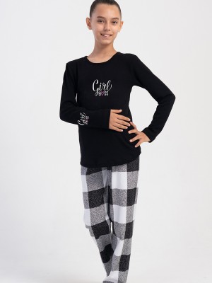 Kids' Girl Boss Interlock Pyjama Set Kids' Girl Boss Interlock Pyjama Set