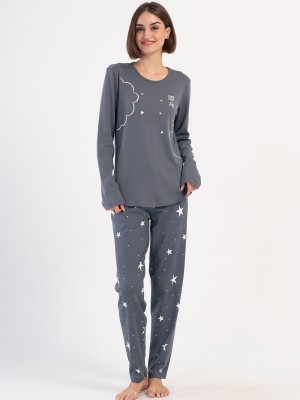 Woman Fume Big Size Interlock Pyjama Set Woman Fume Big Size Interlock Pyjama Set