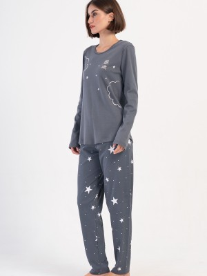 Woman Fume Big Size Interlock Pyjama Set Woman Fume Big Size Interlock Pyjama Set