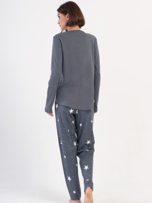 Woman Fume Big Size Interlock Pyjama Set Woman Fume Big Size Interlock Pyjama Set