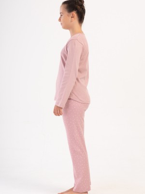 Kids' Girl Interlock Nova Pyjama Set Kids' Girl Interlock Nova Pyjama Set