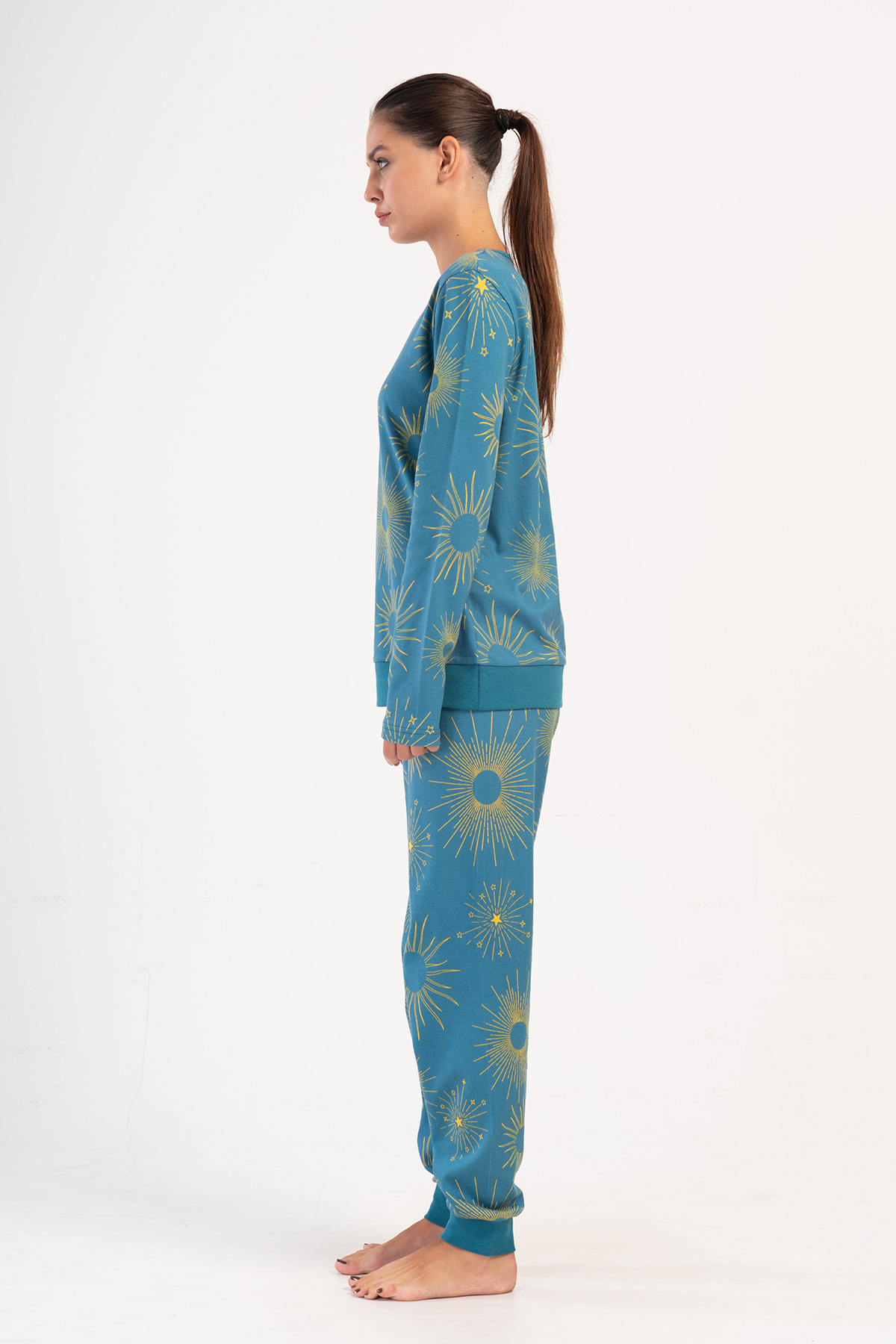 Woman Interlock Pally Long Sleeve Pyjama Set Woman Interlock Pally Long Sleeve Pyjama Set