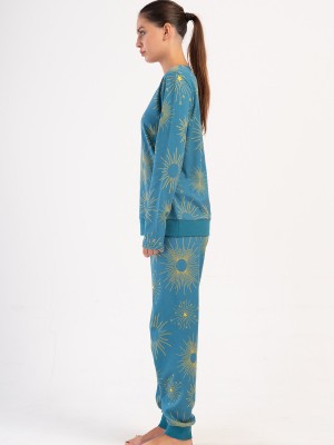 Woman Interlock Pally Long Sleeve Pyjama Set Woman Interlock Pally Long Sleeve Pyjama Set