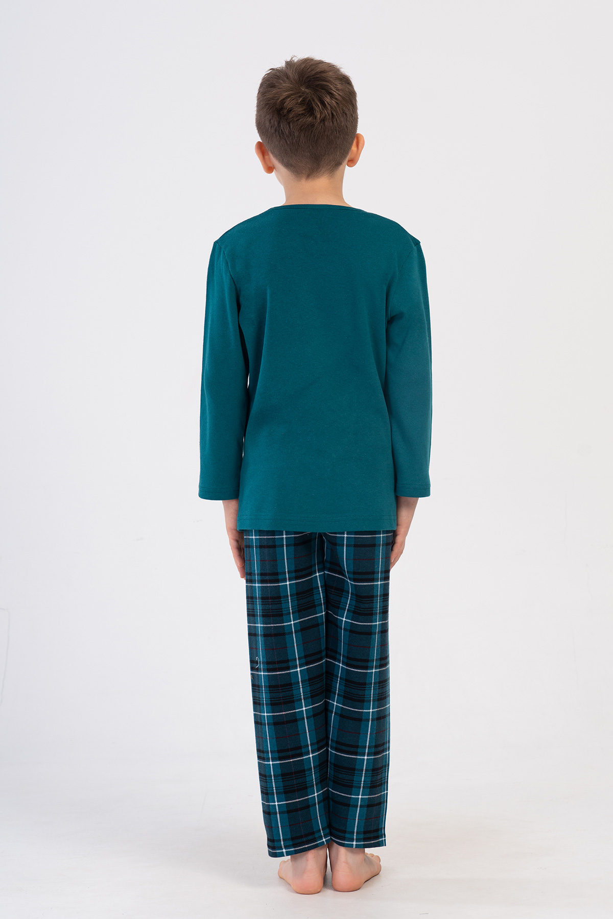 Kids' Boy Emerald Supreme O Neck Long Sleeve Pyjama Set Kids' Boy Emerald Supreme O Neck Long Sleeve Pyjama Set