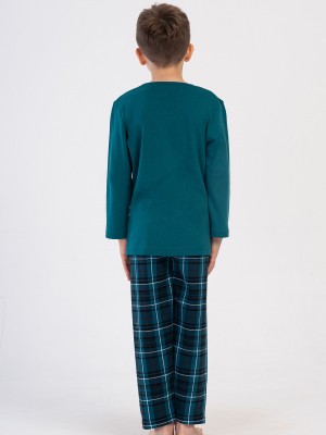 Kids' Boy Emerald Supreme O Neck Long Sleeve Pyjama Set Kids' Boy Emerald Supreme O Neck Long Sleeve Pyjama Set