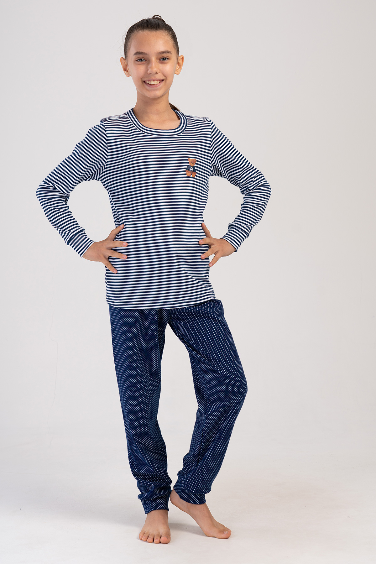 Kids' Girl Interlock Banny Pyjama Set Kids' Girl Interlock Banny Pyjama Set