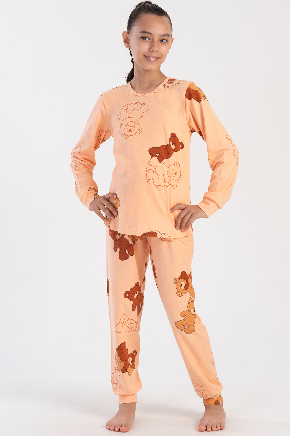 Kids' Girl Lycra Supreme Little Bear Pyjama Set Kids' Girl Lycra Supreme Little Bear Pyjama Set