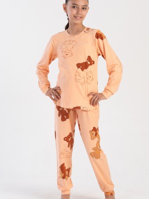 Kids' Girl Lycra Supreme Little Bear Pyjama Set Kids' Girl Lycra Supreme Little Bear Pyjama Set